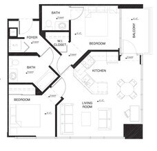 2A w Balcony Renovation 2 N-3003 floor plan